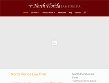 Tablet Screenshot of northfloridalawfirm.com